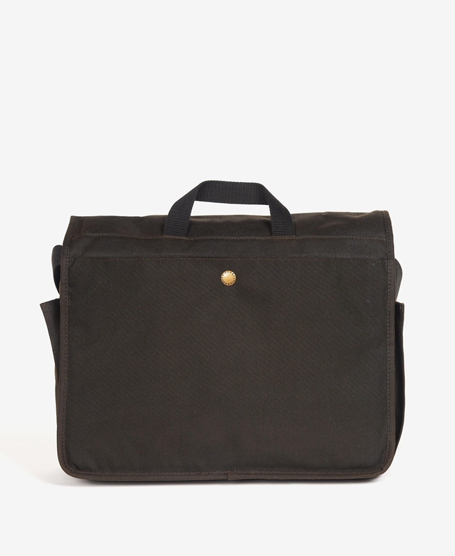 Bolsas Barbour Essential Wax Messenger Hombre Verde Oliva | 397025-WUL