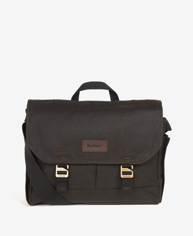 Bolsas Barbour Essential Wax Messenger Hombre Verde Oliva | 397025-WUL
