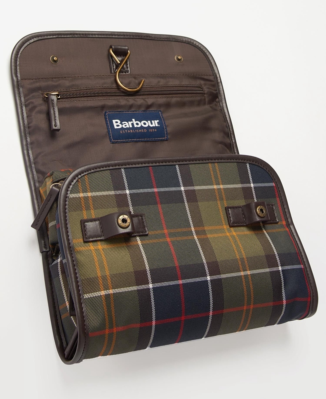 Bolsas Barbour Tartan Hanging Washbag Hombre Multicolor | 059381-LBV