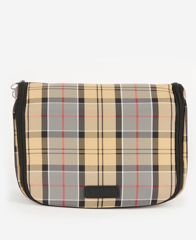 Bolsas Barbour Tartan Hanging Washbag Hombre Beige | 218093-VAB