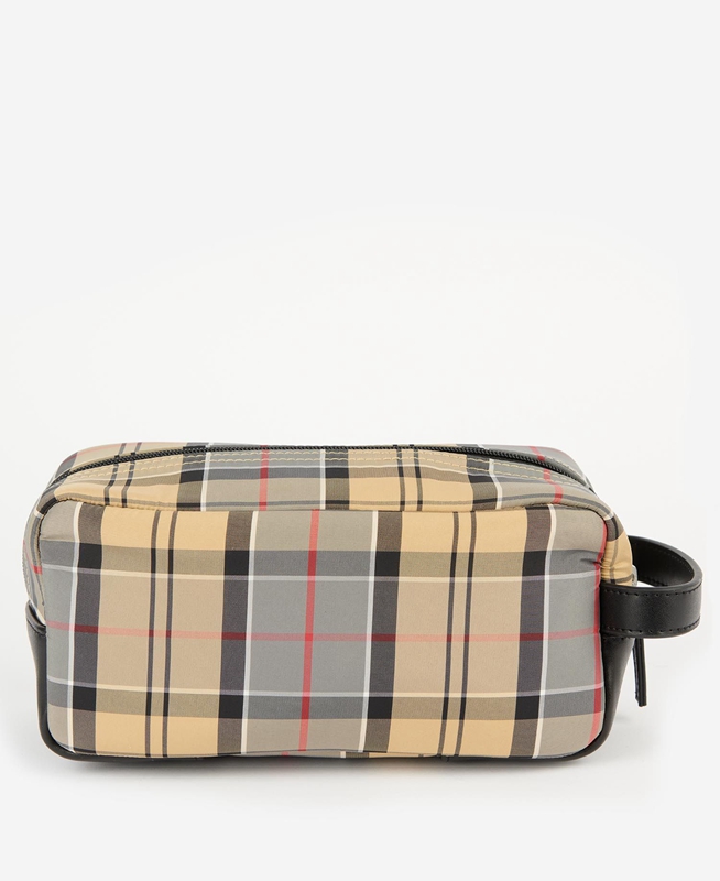 Bolsas Barbour Wetherham Tartan Washbag Hombre Beige | 697321-RWL