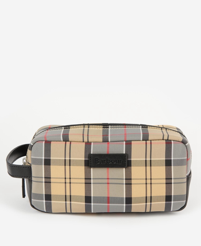 Bolsas Barbour Wetherham Tartan Washbag Hombre Beige | 697321-RWL