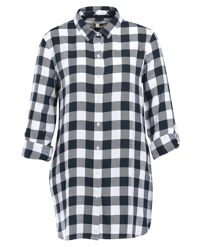 Camisas Barbour Baymouth Mujer Negras Gris | 640921-NRY