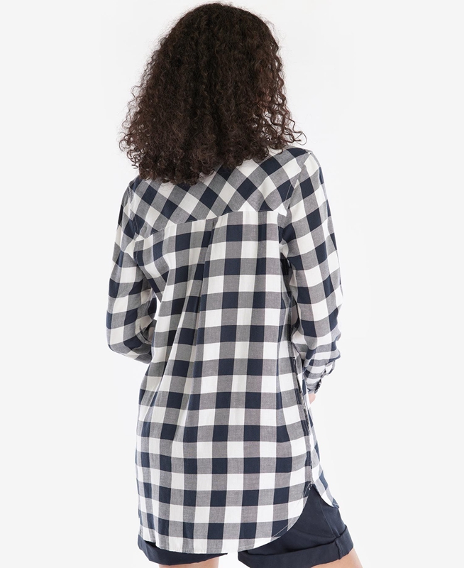 Camisas Barbour Baymouth Mujer Negras Gris | 640921-NRY