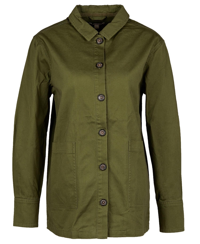 Camisas Barbour Explorer Marley Overshirt Mujer Verde Oliva | 436289-NPT