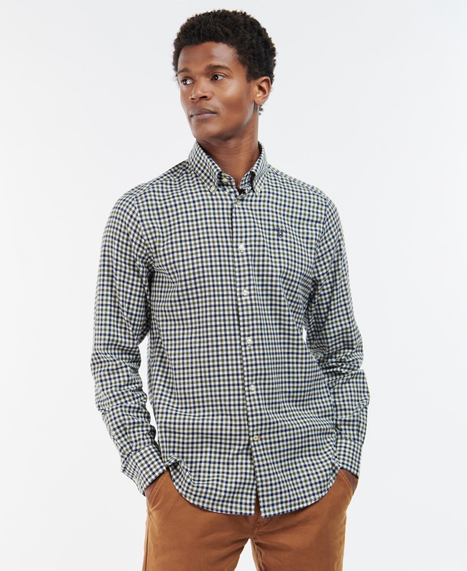 Camisas Barbour Finkle Tailored Hombre Azules | 067183-SKH