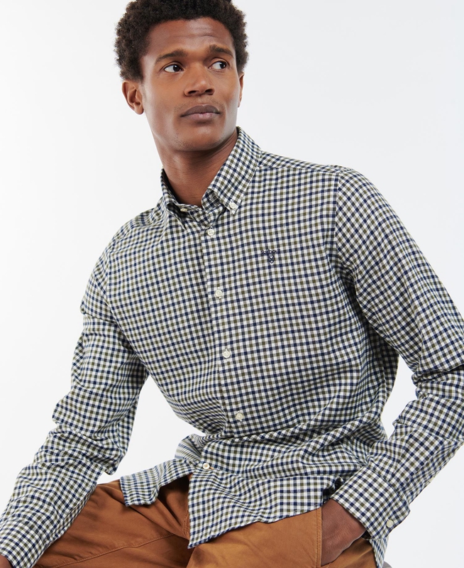 Camisas Barbour Finkle Tailored Hombre Azules | 067183-SKH