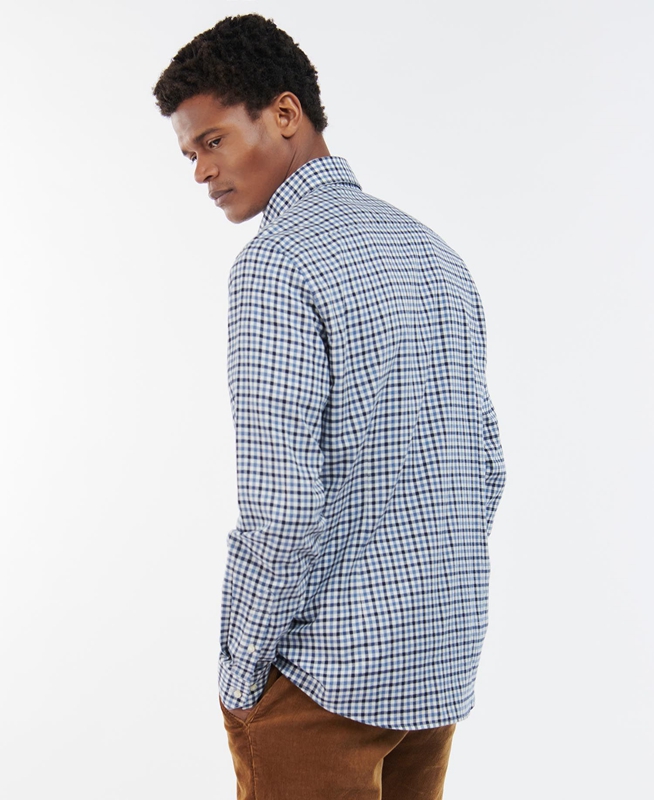 Camisas Barbour Finkle Tailored Hombre Azules | 986127-JGQ