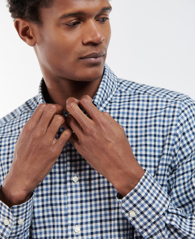 Camisas Barbour Finkle Tailored Hombre Azules | 986127-JGQ
