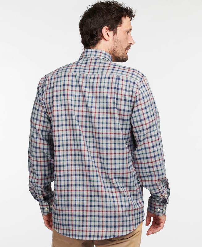 Camisas Barbour Hemd Coll Thermo Hombre Gris | 208174-VYX