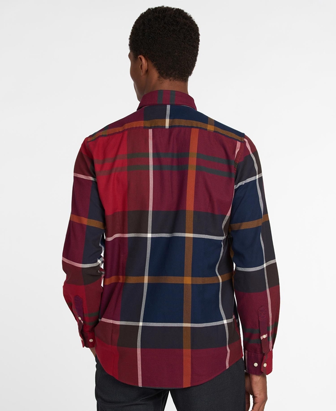 Camisas Barbour Hemd Dunoon Taillored Hombre Rojas | 037218-TXS
