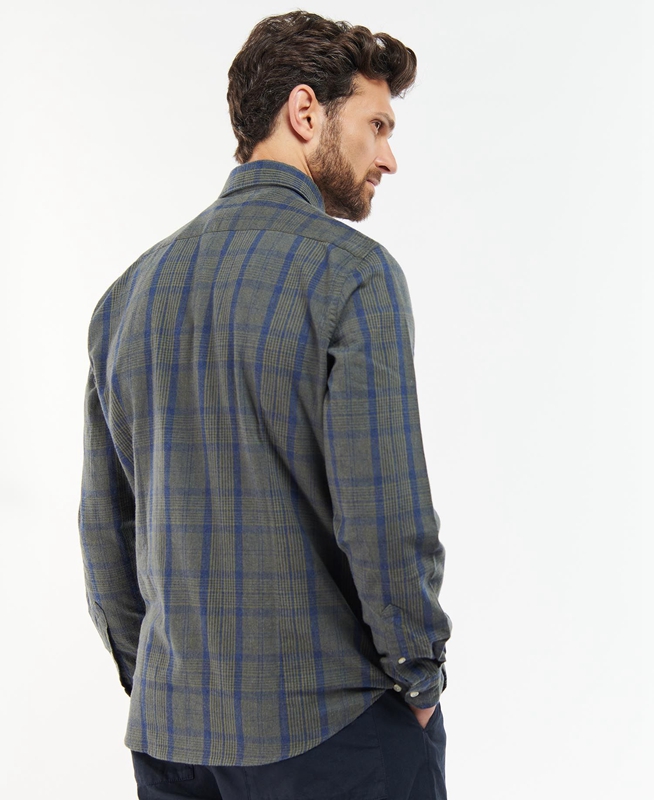 Camisas Barbour Inverbeg Tailored Hombre Gris | 230459-OQK