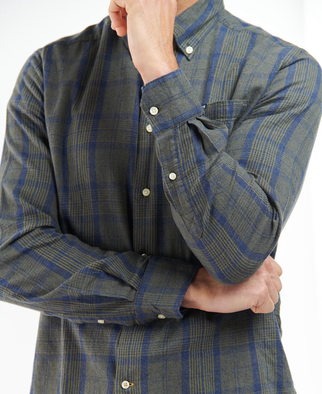 Camisas Barbour Inverbeg Tailored Hombre Gris | 230459-OQK
