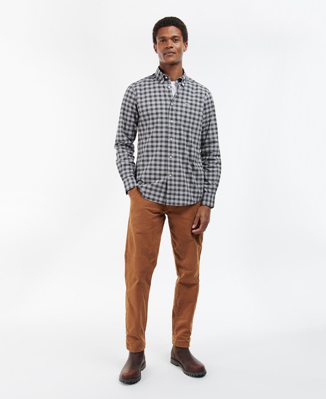 Camisas Barbour Lomond Tailored Hombre Verde Oliva | 730416-ISV