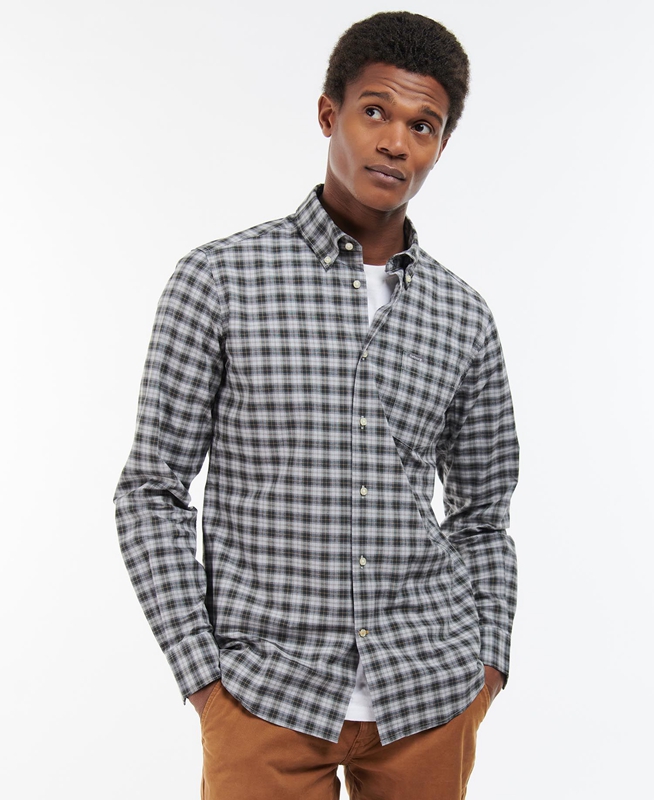 Camisas Barbour Lomond Tailored Hombre Verde Oliva | 730416-ISV