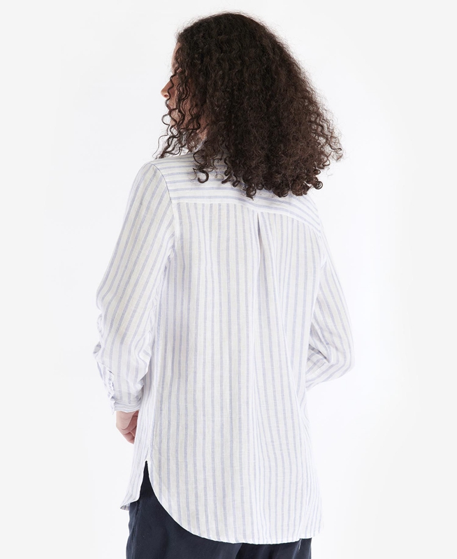 Camisas Barbour Marine Mujer Blancas | 693247-KOR