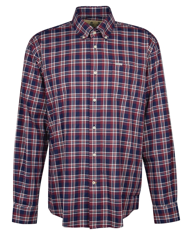Camisas Barbour Turville Regular Fit Hombre Azules | 237809-XVT