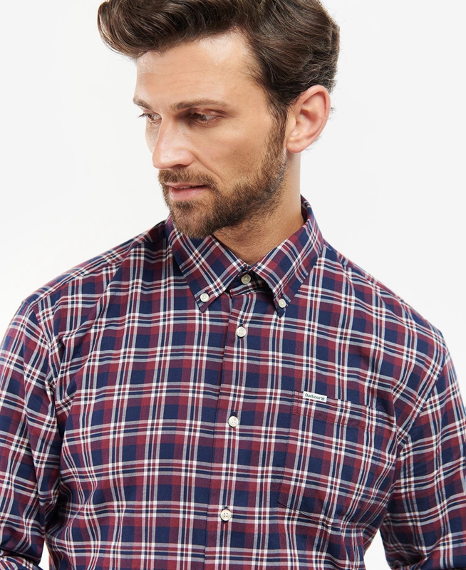 Camisas Barbour Turville Regular Fit Hombre Azules | 237809-XVT