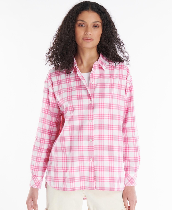 Camisas Barbour Willowherb Mujer Rosas | 083792-NFK