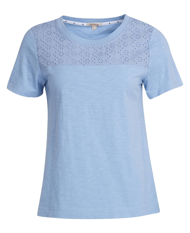 Camiseta Barbour Barmouth Top Mujer Azul Marino | 094625-LGX