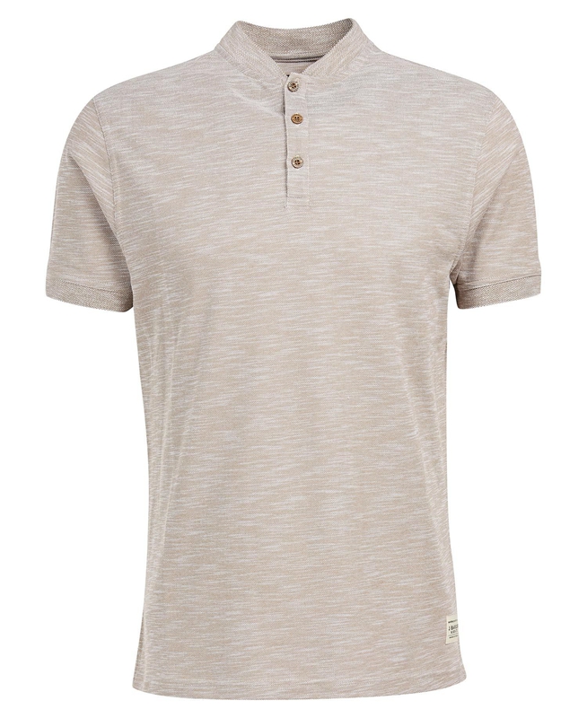 Camiseta Barbour Belgrave Deporte Neck Hombre Gris | 063912-FAN