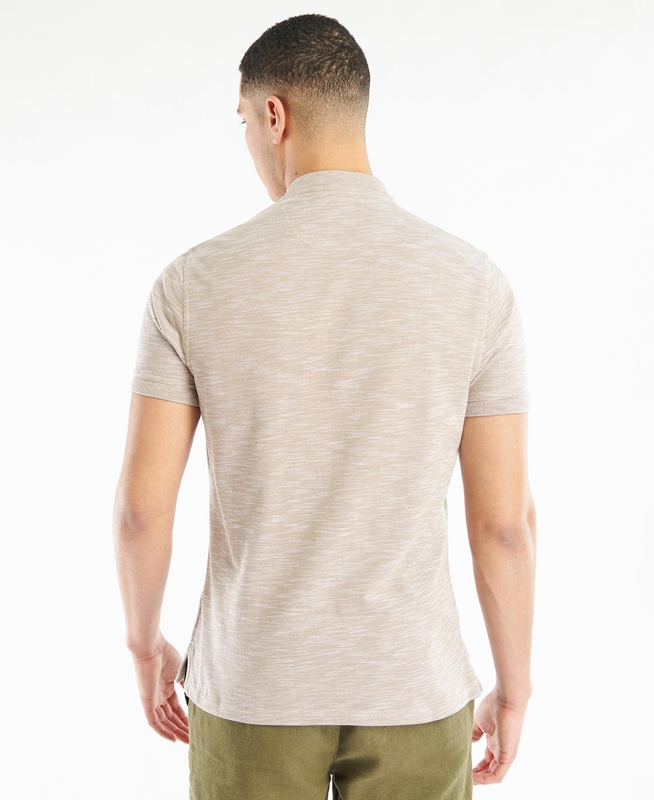 Camiseta Barbour Belgrave Deporte Neck Hombre Gris | 063912-FAN