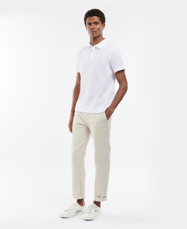Camiseta Barbour Birkhill Hombre Blancas | 623170-WZG