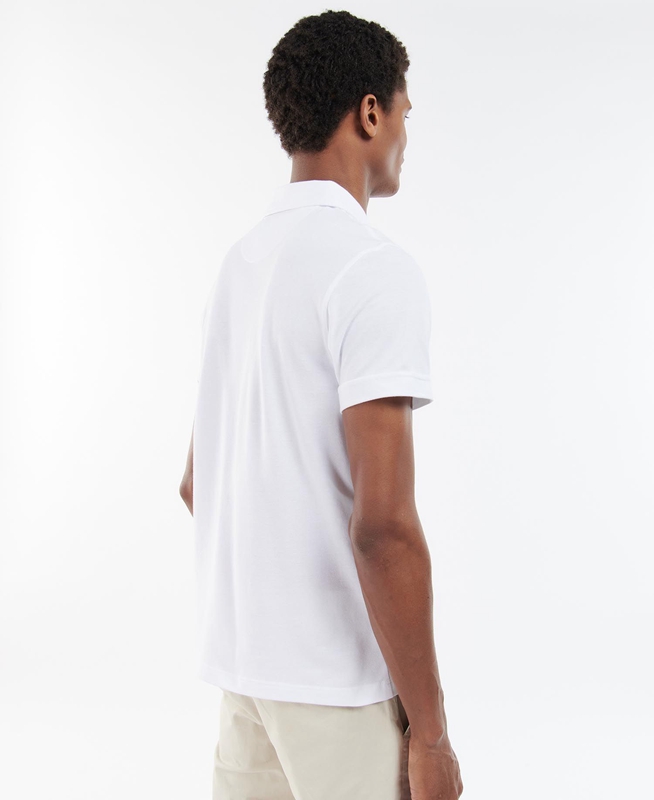 Camiseta Barbour Birkhill Hombre Blancas | 623170-WZG