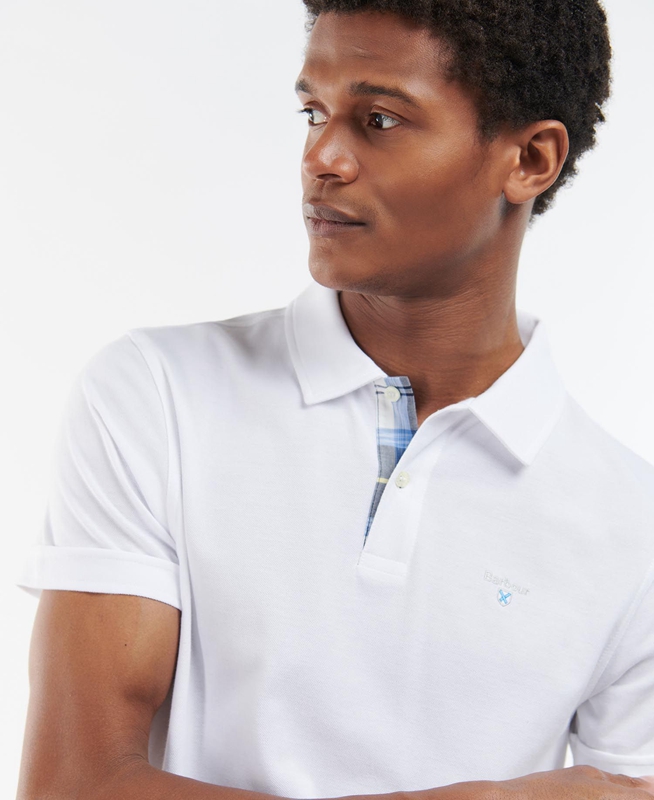 Camiseta Barbour Birkhill Hombre Blancas | 623170-WZG