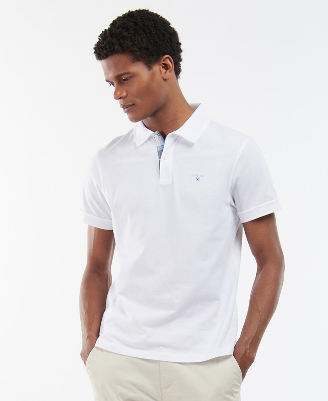 Camiseta Barbour Birkhill Hombre Blancas | 623170-WZG