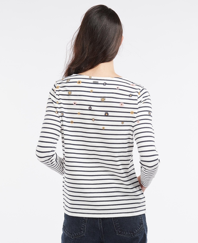 Camiseta Barbour Bradley Print Top Mujer Multicolor | 652890-IJW
