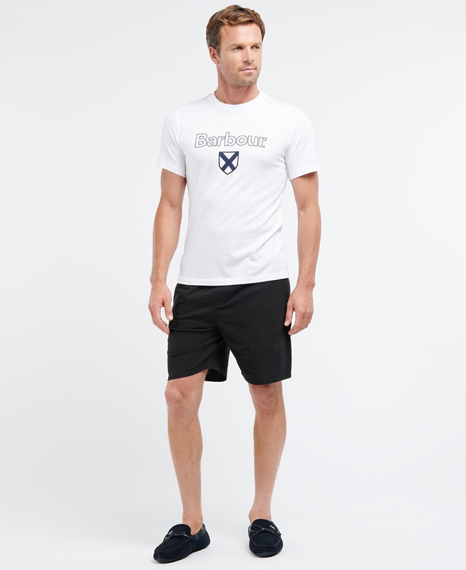Camiseta Barbour Cameron Hombre Blancas | 507964-KPV