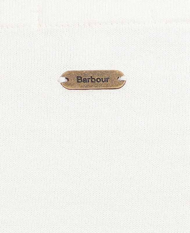 Camiseta Barbour Hawkins Top Mujer Creme | 271943-GWJ