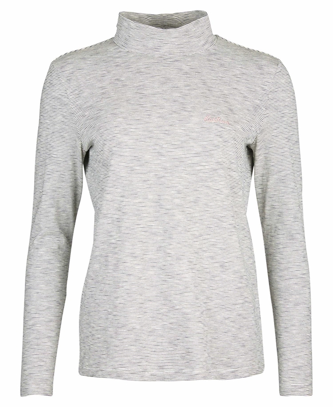 Camiseta Barbour Leathes Top Mujer Creme | 342095-HRM