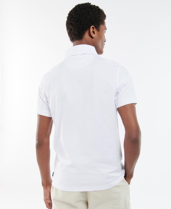 Camiseta Barbour Lirst Hombre Blancas | 026594-LRY