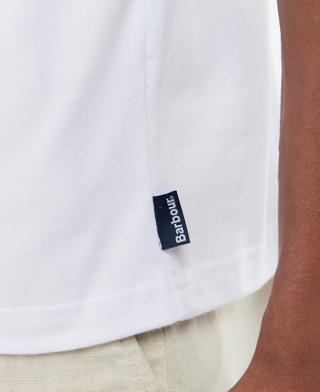 Camiseta Barbour Lirst Hombre Blancas | 026594-LRY