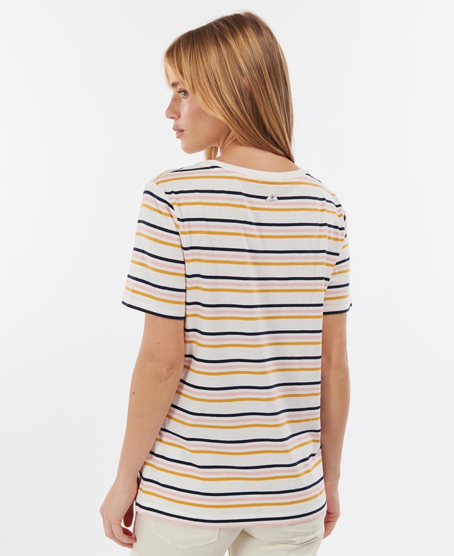 Camiseta Barbour Picnic Top Mujer Blancas | 392814-AJD