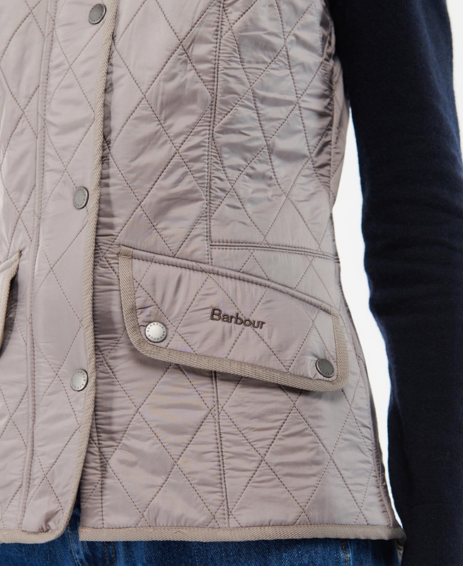 Chaleco Barbour Cavalry Mujer Gris | 903248-WMU