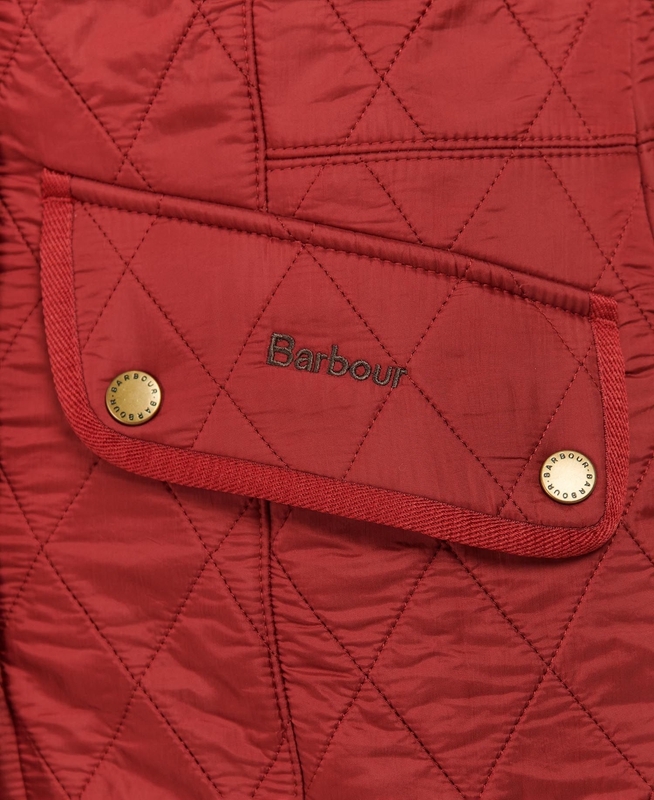 Chaleco Barbour Cavalry Mujer Rojas | 214503-AKM