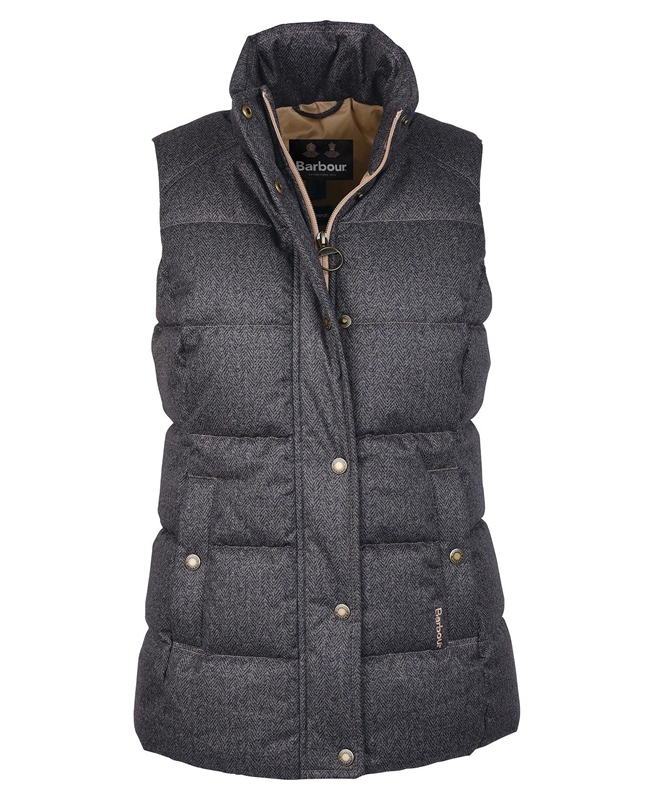 Chaleco Barbour Foxglove Mujer Gris | 257931-CDO