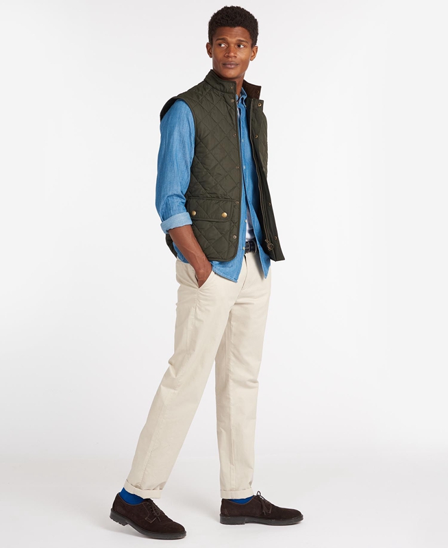 Chaleco Barbour Lowerdale Hombre Verde Oliva | 385941-CJN