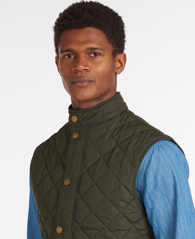 Chaleco Barbour Lowerdale Hombre Verde Oliva | 385941-CJN