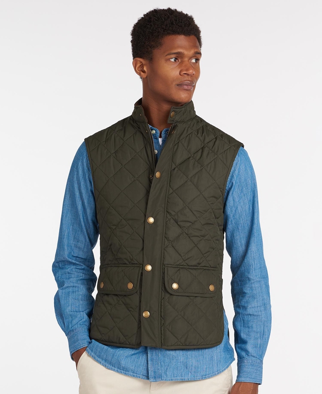Chaleco Barbour Lowerdale Hombre Verde Oliva | 385941-CJN