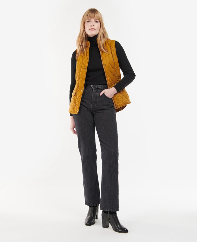 Chaleco Barbour Otterburn Mujer Amarillo | 703146-IYZ