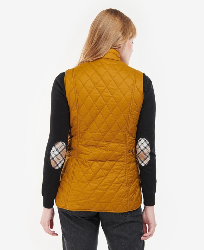 Chaleco Barbour Otterburn Mujer Amarillo | 703146-IYZ