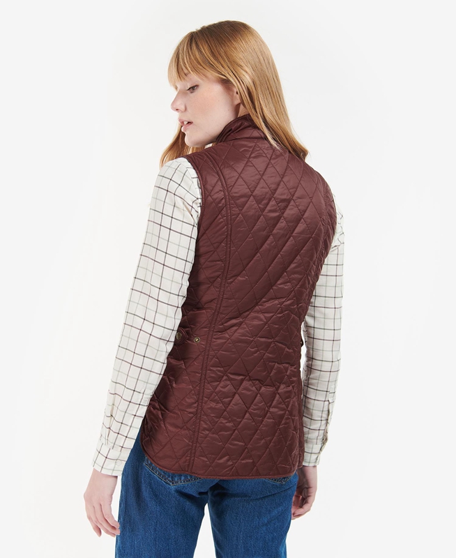 Chaleco Barbour Otterburn Mujer Burdeos | 546981-ASB