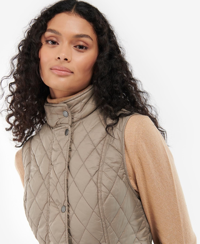 Chaleco Barbour Otterburn Mujer Gris | 936150-HMP
