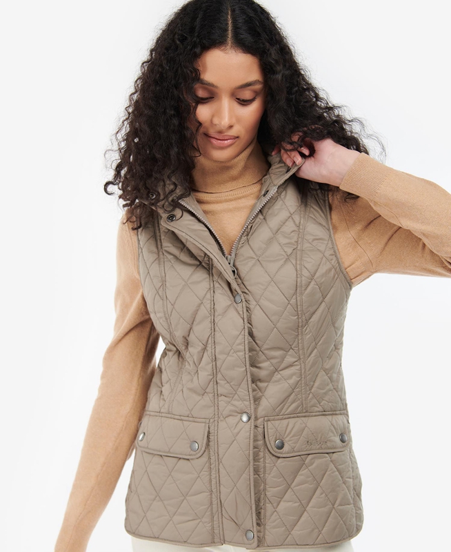 Chaleco Barbour Otterburn Mujer Gris | 936150-HMP