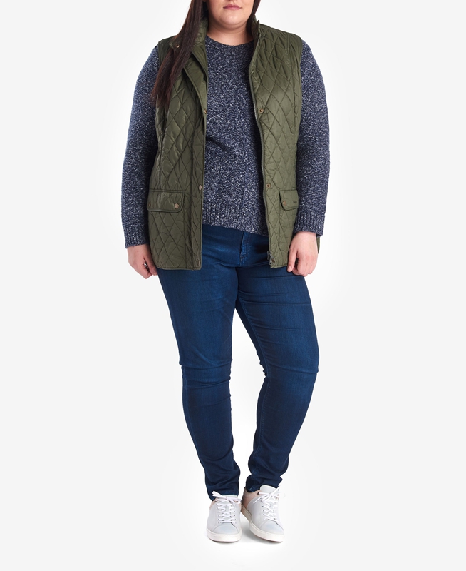 Chaleco Barbour Otterburn Mujer Verde | 139426-CMO