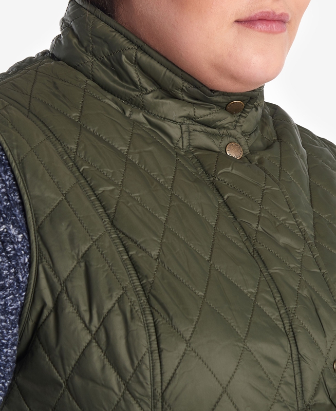 Chaleco Barbour Otterburn Mujer Verde | 139426-CMO